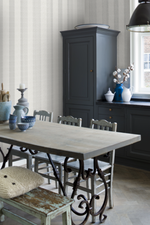 riviera maison style linnenweefsel met rijgdraad vinyl op vlies beige taupe