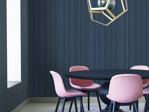 BN Wallcoverings Dimensions 219592  By Edward van Vliet - Blauw  hotel chique diepte  werking