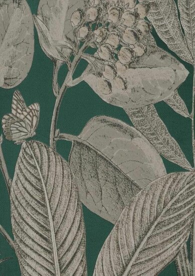 BN Wallcoverings Inspire 221188 - Groen/taupe kolibri